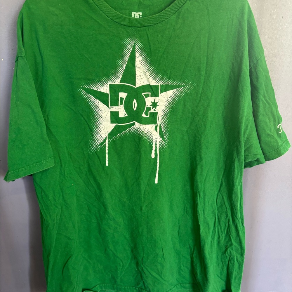 DC Green Tee with White Star Logo